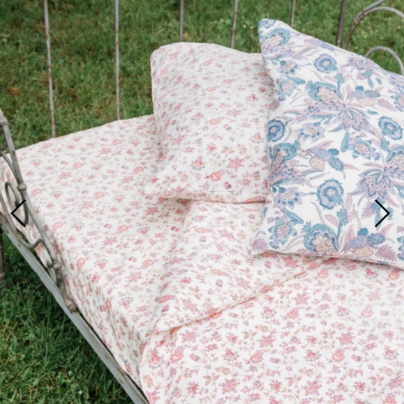 Floral cotton twin duvet cover + sham by Louise Misha - Picture 6 of 7